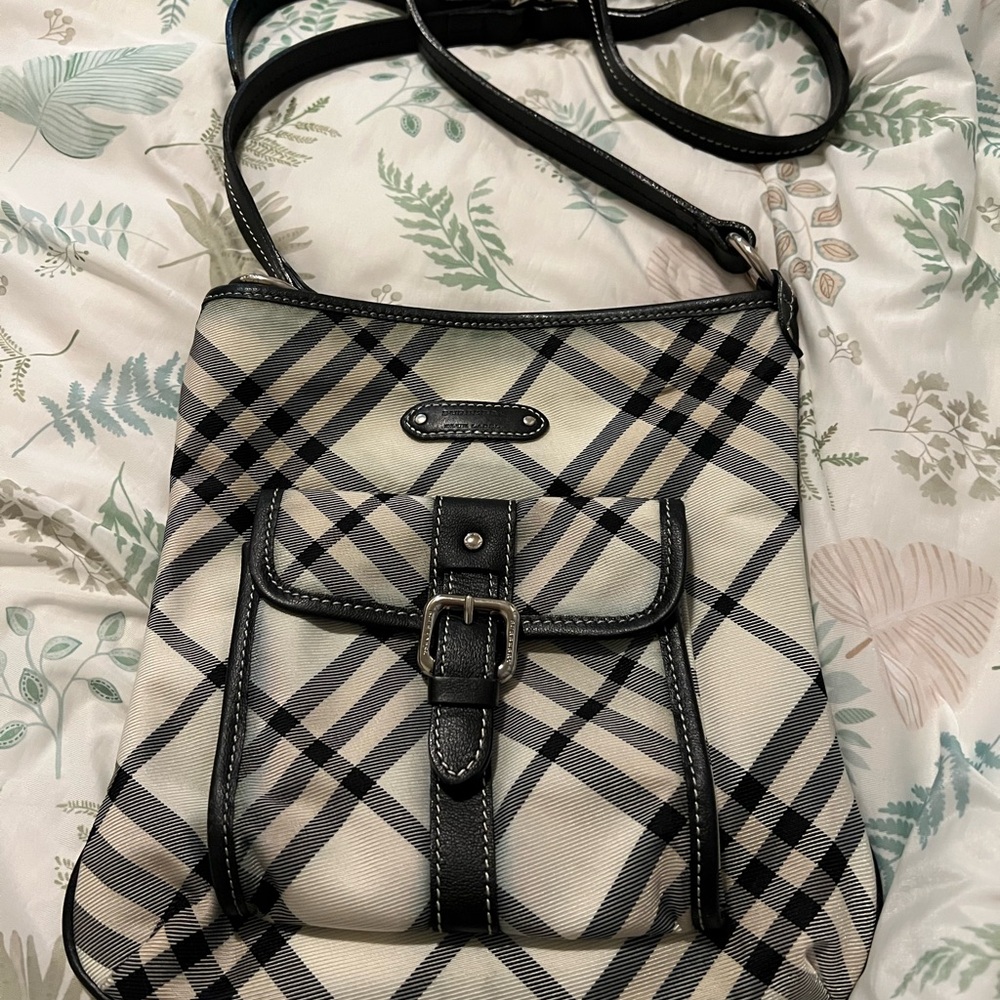 Burberry Blue Label 
Plaid Crossbody Bag